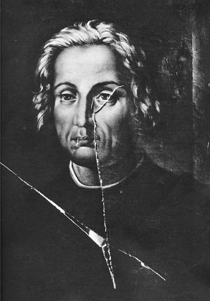 033.jpg - Retrato de Cristóbal Colón, del Monasterio de la Rábida (Huelva).
